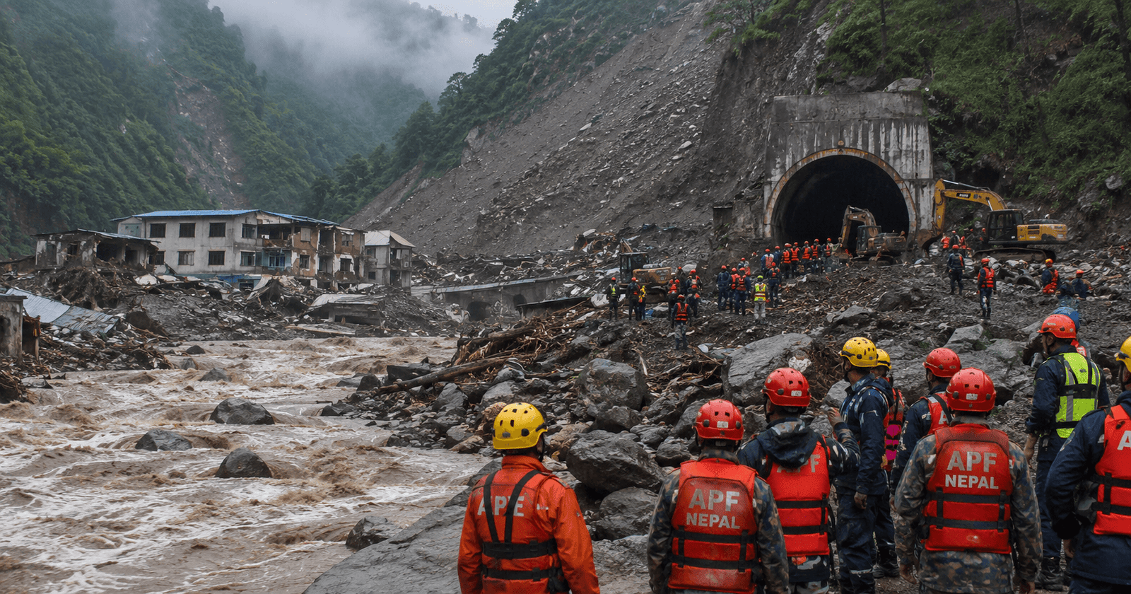 Nepal-Tibet Flash Floods