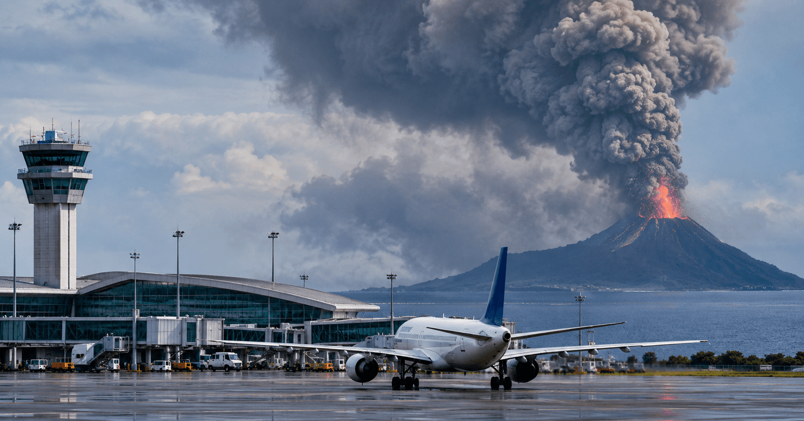 Anak Krakatau volcano eruption forces Jakarta airport closures