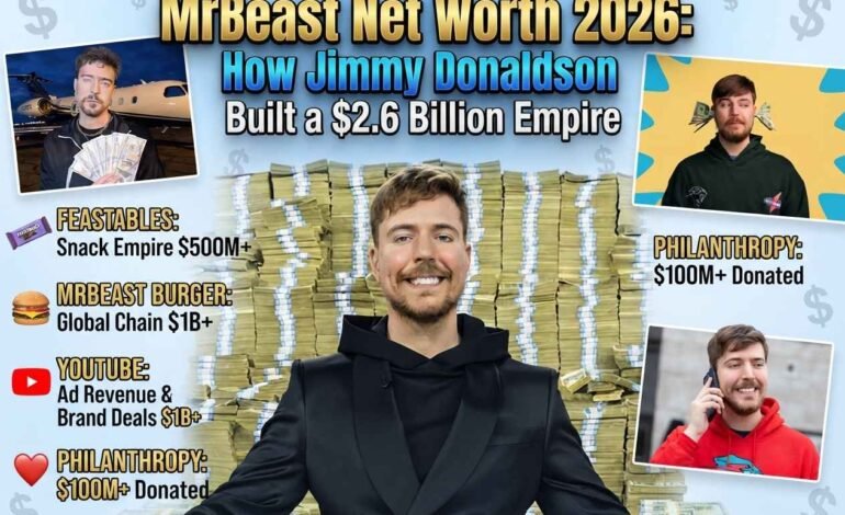MrBeast Net Worth 2026: How Jimmy Donaldson Built a $2.6 Billion Empire